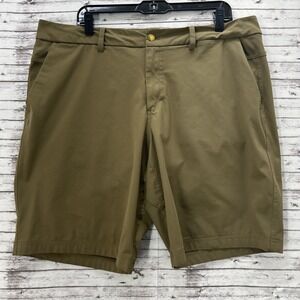 Lululemon Khaki Shorts Mens 38 Golf Casual Chino 10" Inseam ABC Commission